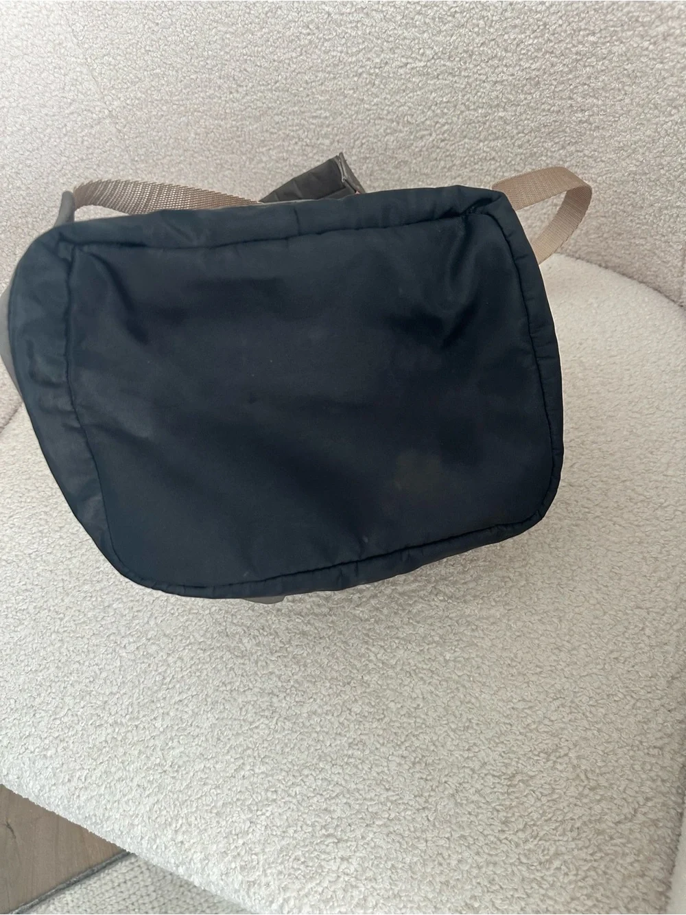 Ganni Small Backpack in Kalamata with Orange Accents